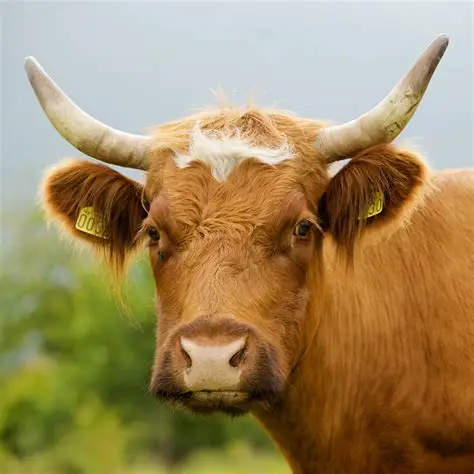 face of a cow